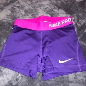 Nike pro spandex shorts